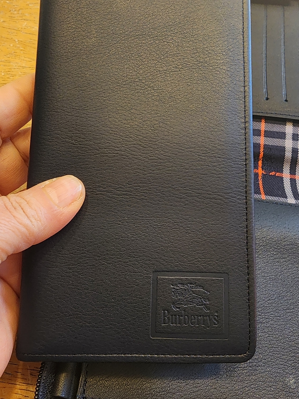 Burberry Black Leather Journal Cover - Picture 14 of 16